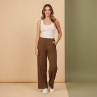 Brown Wide Leg Pants | Dark Brown Chocolate Streetwear Baggy Loungewear