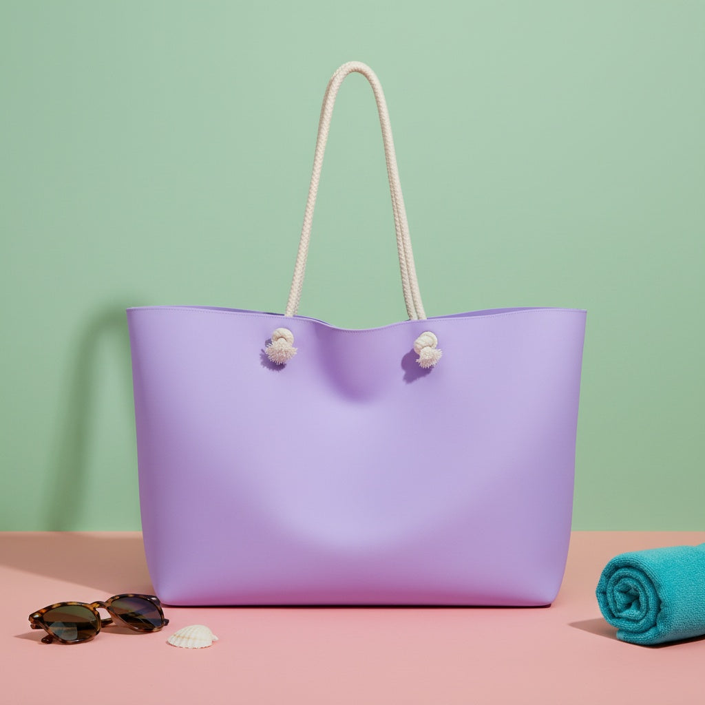 Lilac Canvas Tote Bags | Dreamy Oversized Weekender