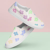 Canvas Floral Shoes | Women's Comfort Slip-On Sneakers