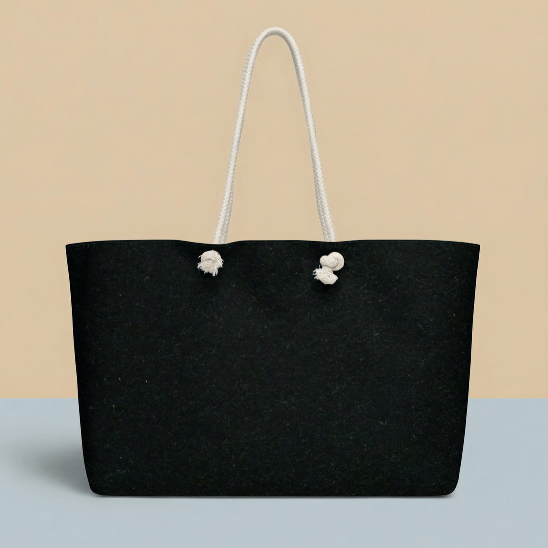Black Canvas Tote Bags | Versatile Oversized Weekender