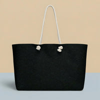 Black Canvas Tote Bags | Versatile Oversized Weekender