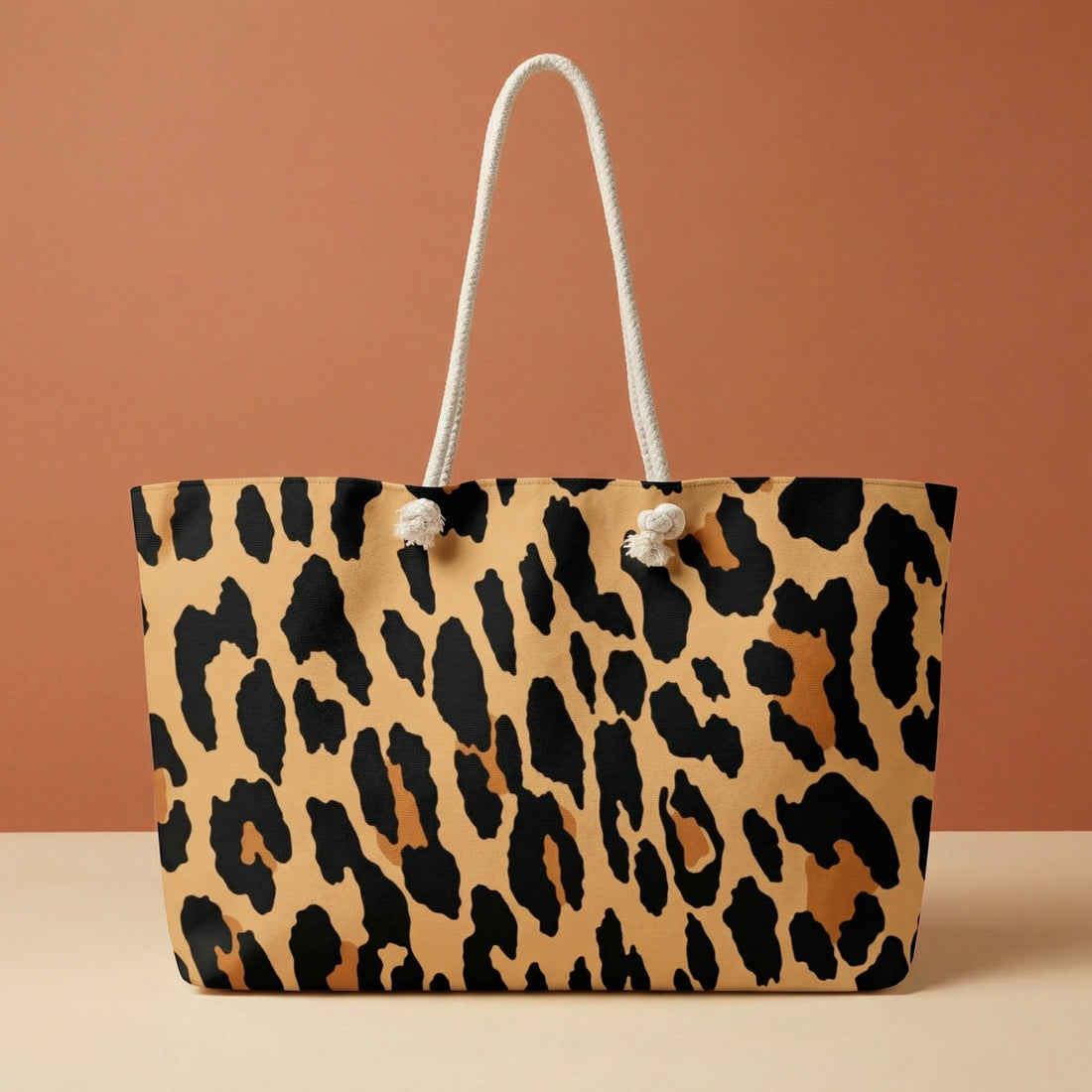 Cheetah Print Canvas Tote Bags | Bold Oversized Weekender