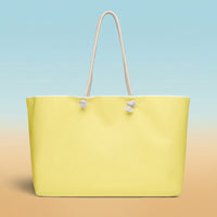 Butter Yellow Canvas Tote Bags | Sunny Oversized Weekender