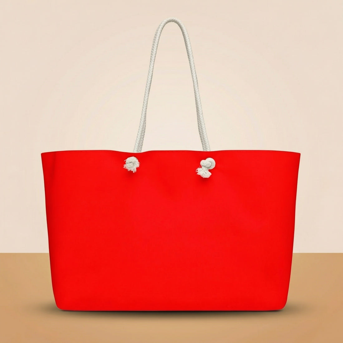 Red Canvas Tote Bags | Bold Crimson Oversized Weekender