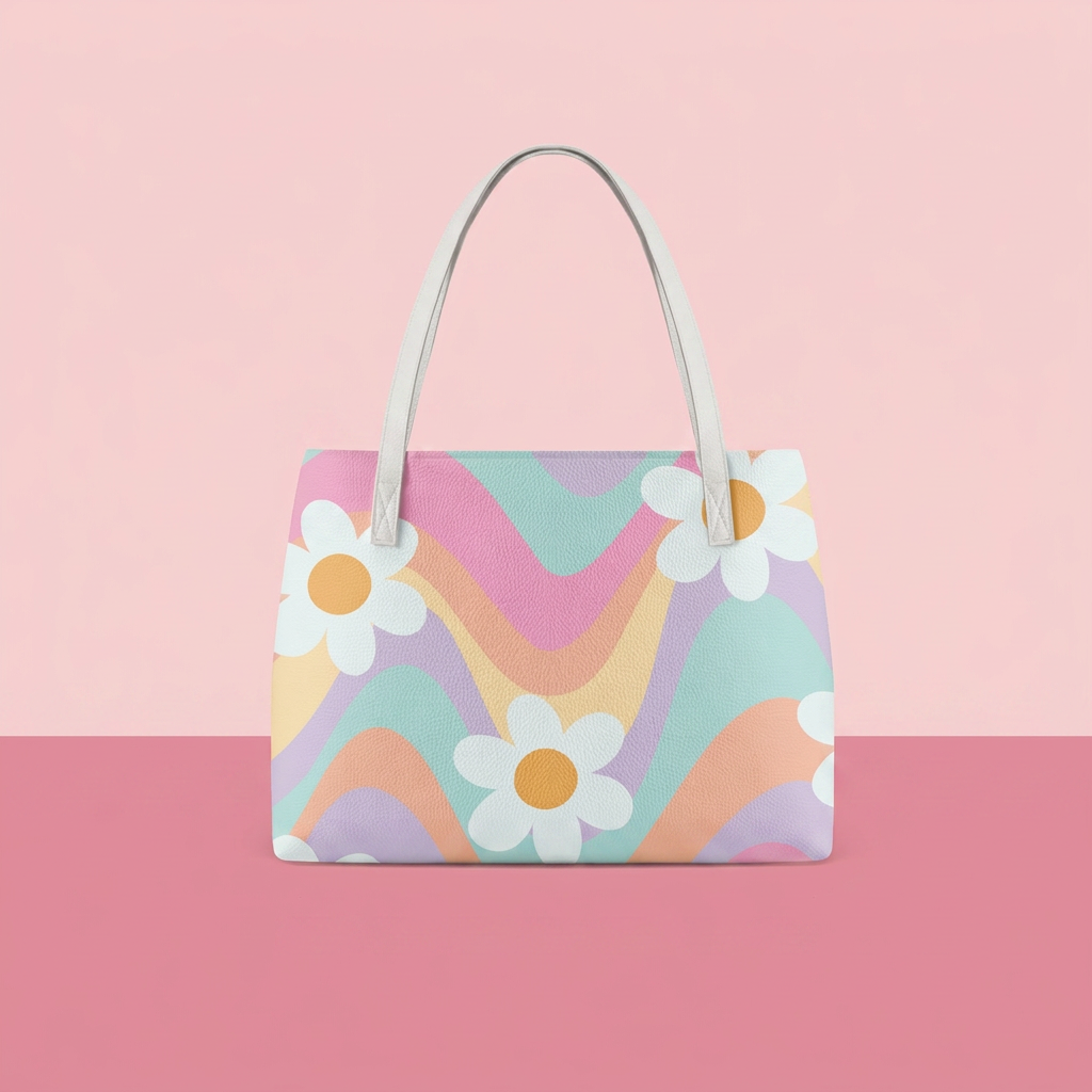 Tote Bags For Women Daisy Floral Multi Coloured Design