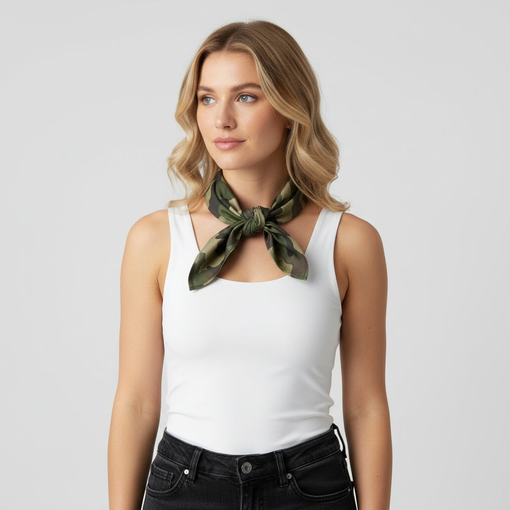 Camo Bandana | Classic Green Camo Multi-Functional Accessory