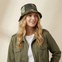 Camo Bucket Hat | Classic Green Camo Reversible Streetwear Accessory