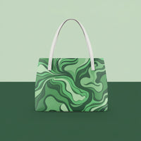 Large Green Handbag | High-Capacity PU Leather Shoulder Bag