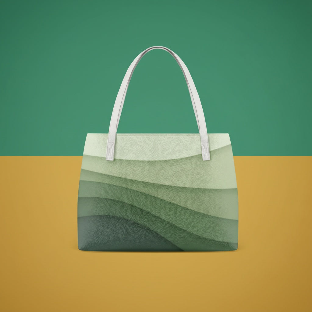 Forest Green Handbag | Rich Dark Toned PU Leather Tote