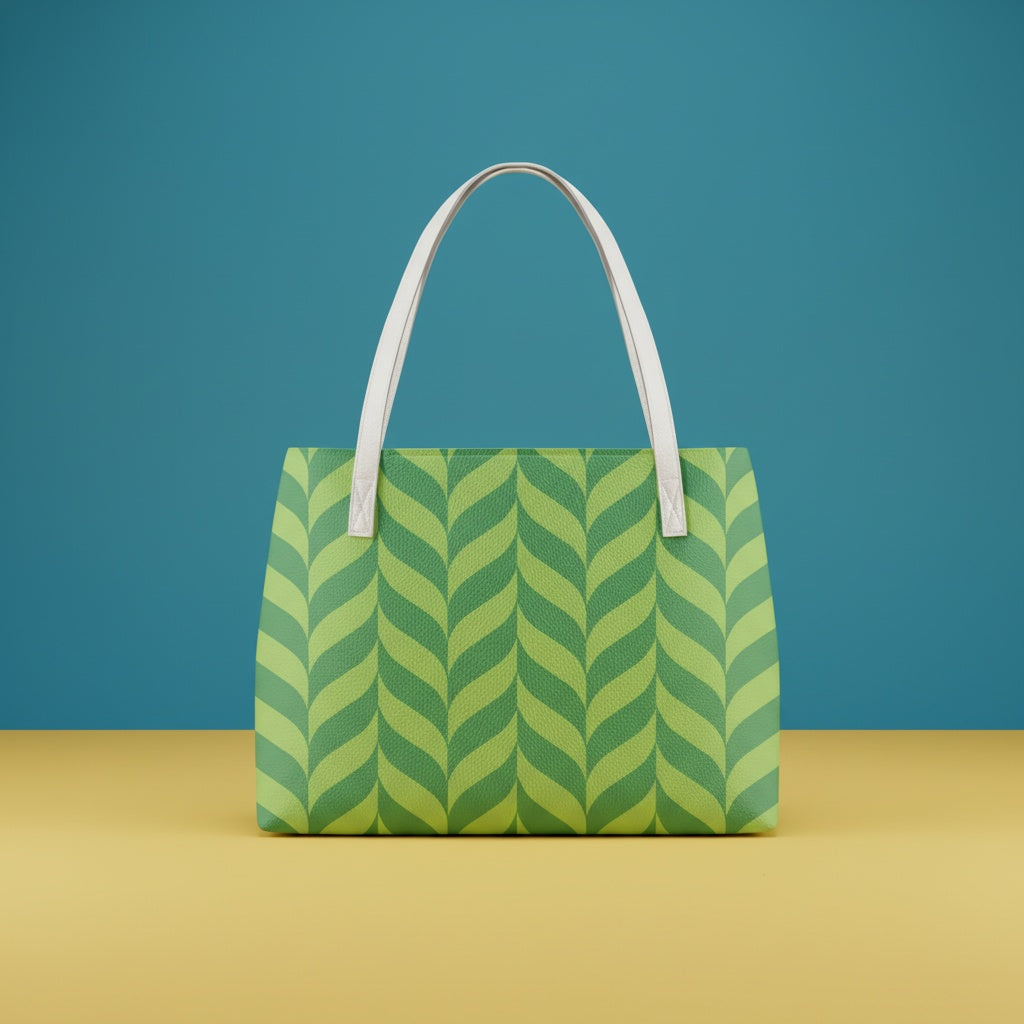 Green Handbag For Women | Practical PU Leather Shoulder Tote