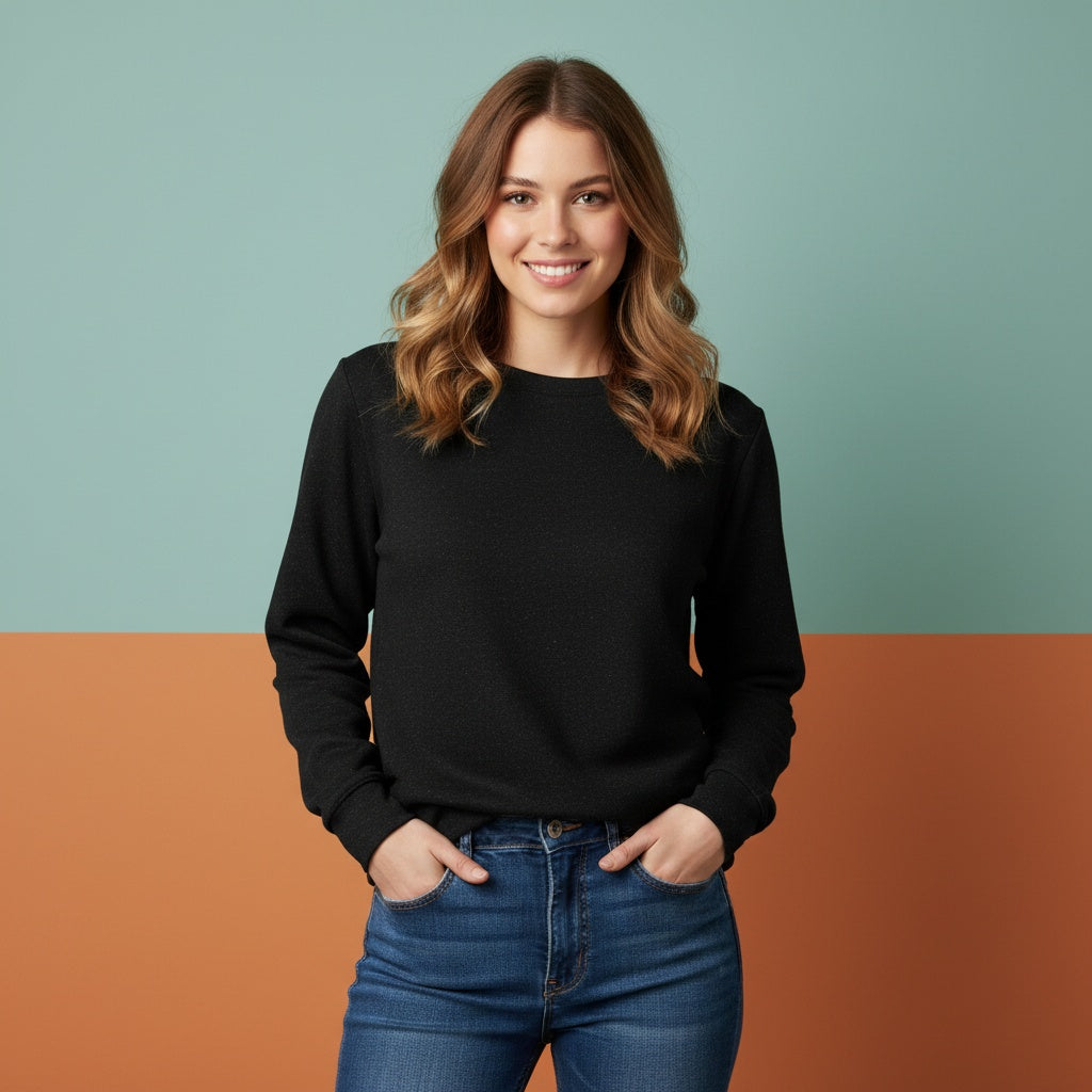 Black Sweater | Unisex Pullover Sweatshirt