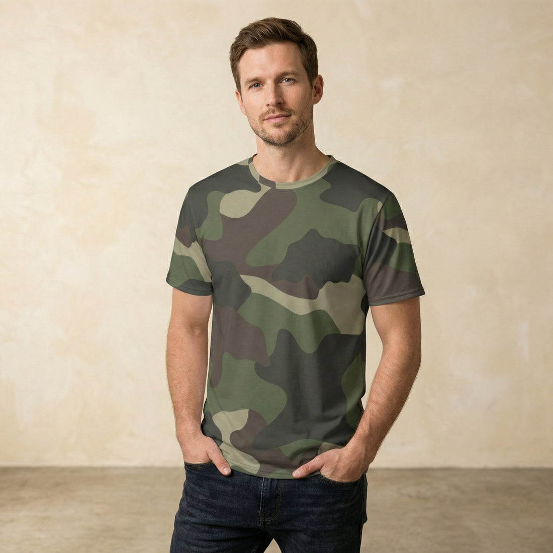 T Shirt Camo Shirt | Classic Green Camo Men&