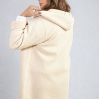 Open Front Folded Sleeve Jacket with Pockets