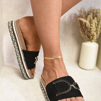 Decorated Platform Sandals