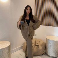 Belted Pocket Knit Co-ord Set