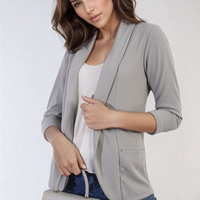 Open Front Cardigan with Front Pockets