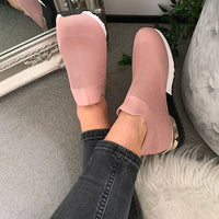 Slip On Sock Wedge Trainers