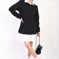 Collared Long Sleeve Mini Dress