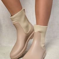 Slip On Platform Ankle Boots