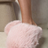Fluffy Faux Fur Winter Sandals