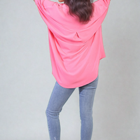 Balloon Sleeve Oversized Top