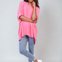 Balloon Sleeve Oversized Top