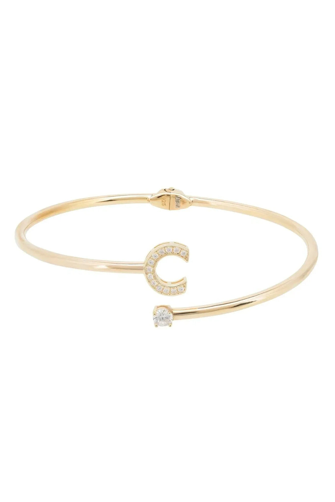 Initial Bangle Gold C-2