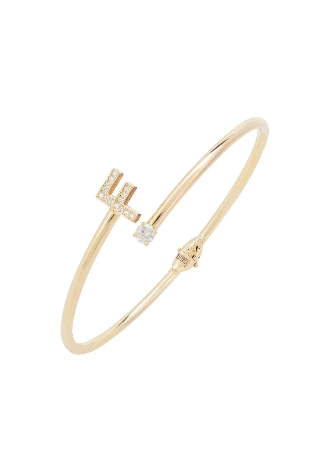 Initial Bangle Gold F-0