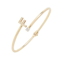 Initial Bangle Gold F-0