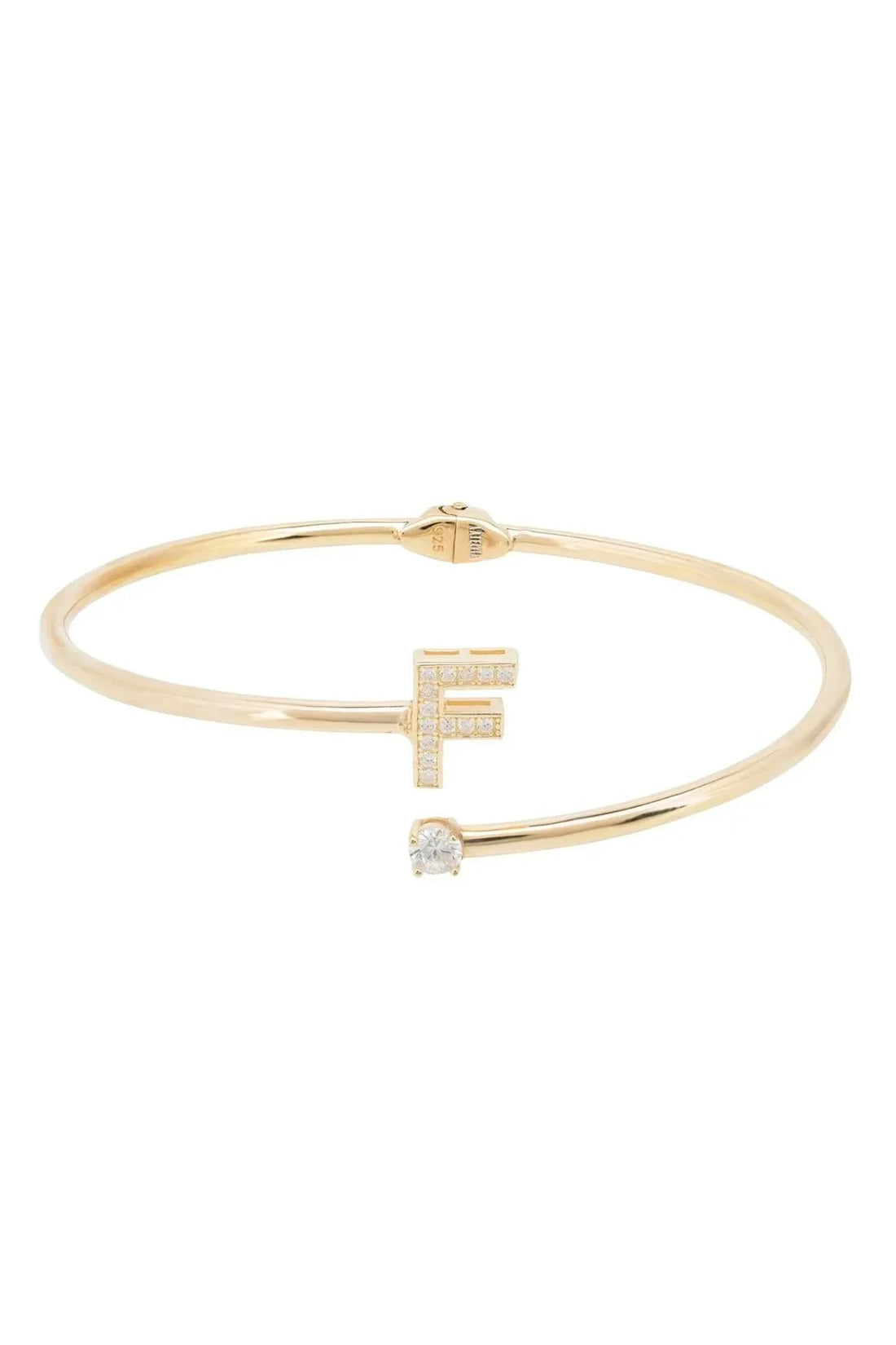 Initial Bangle Gold F-2