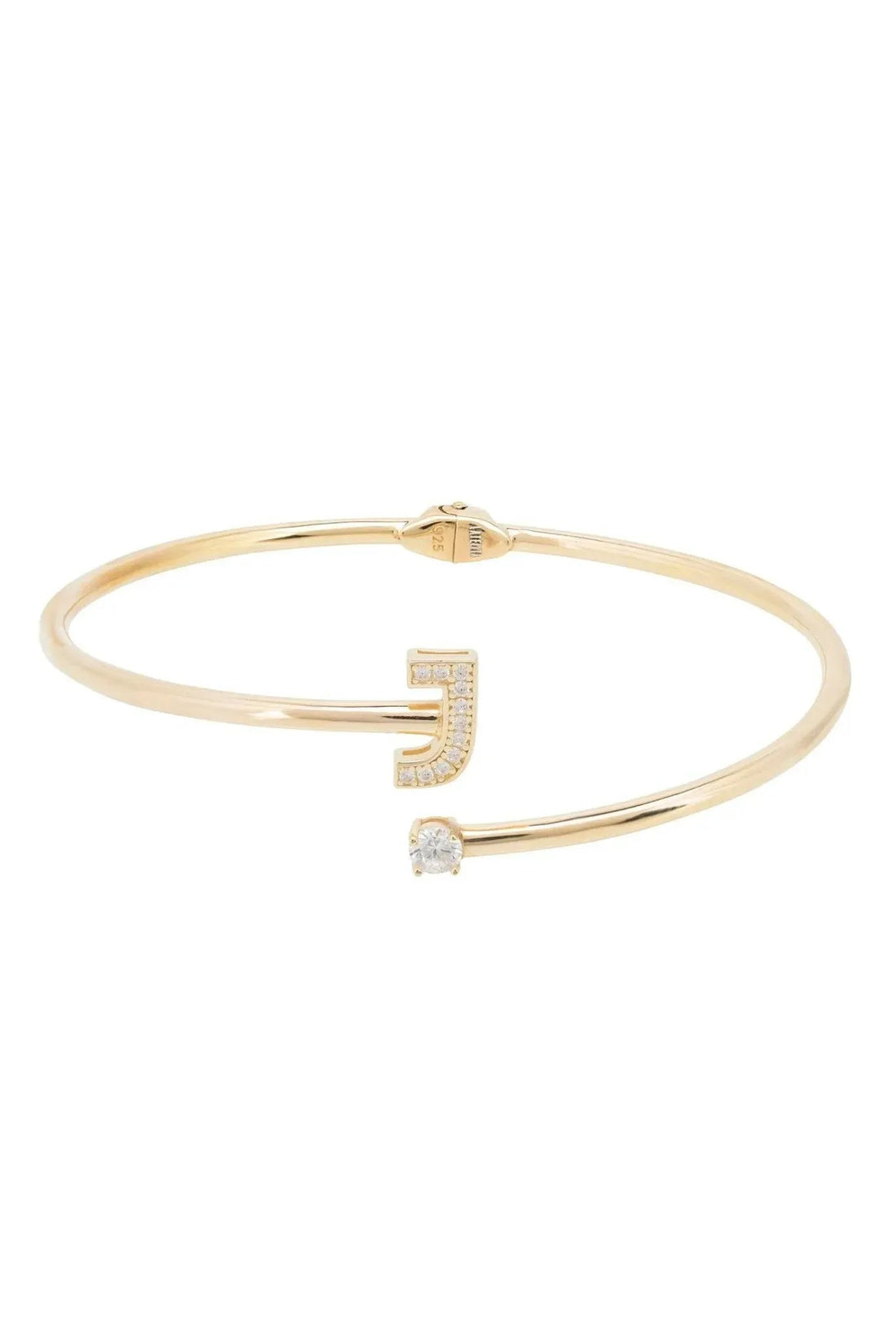 Initial Bangle Gold J-2