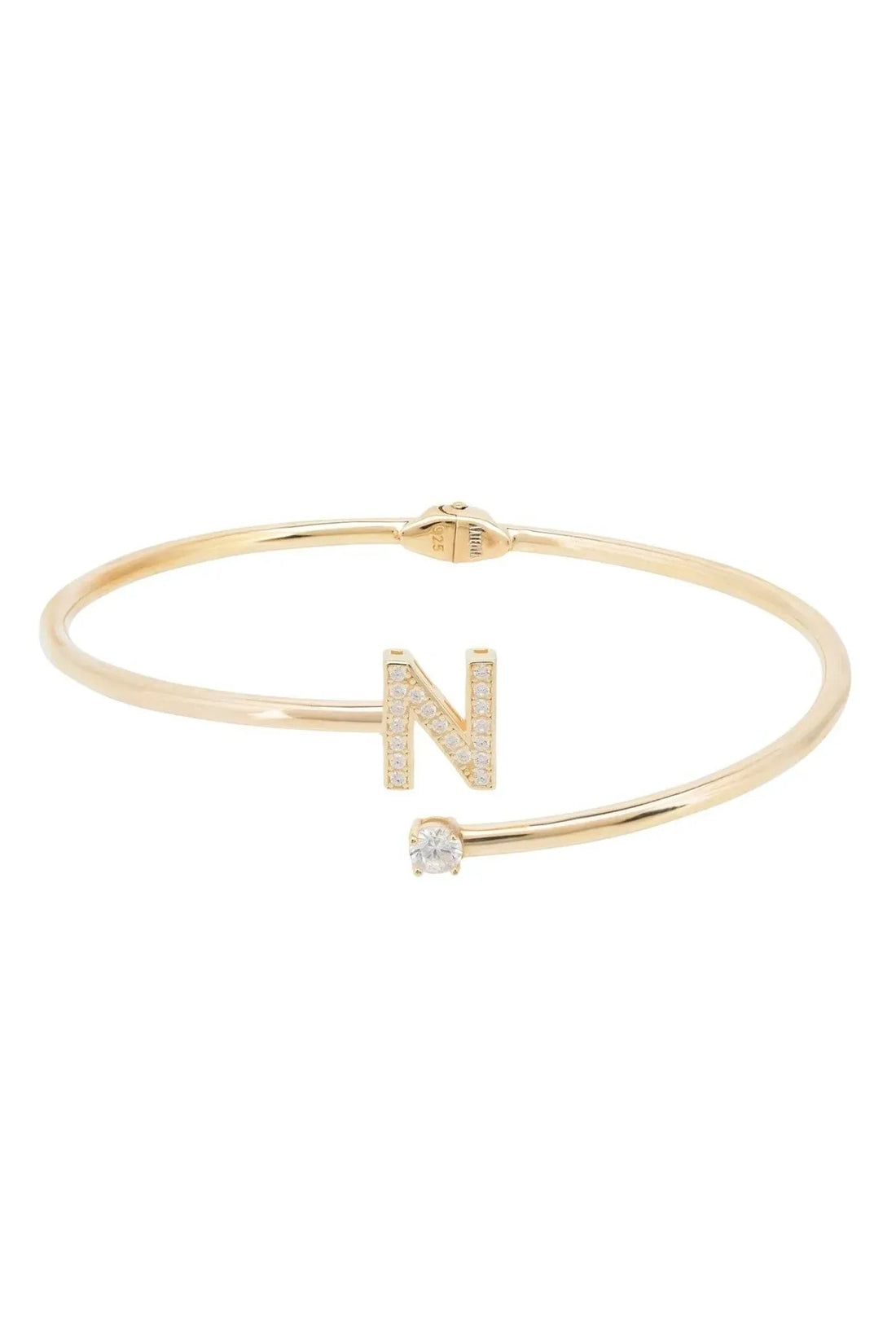 Initial Bangle Gold N-2