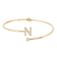 Initial Bangle Gold N-2
