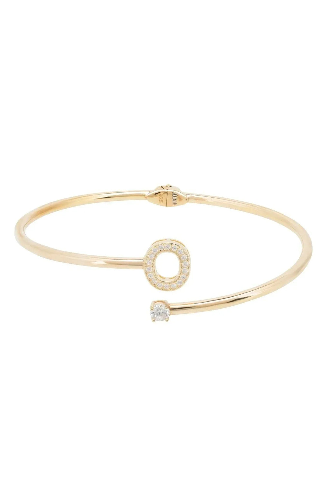 Initial Bangle Gold O-2