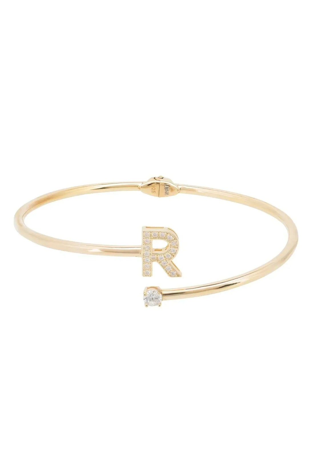 Initial Bangle Gold R-2