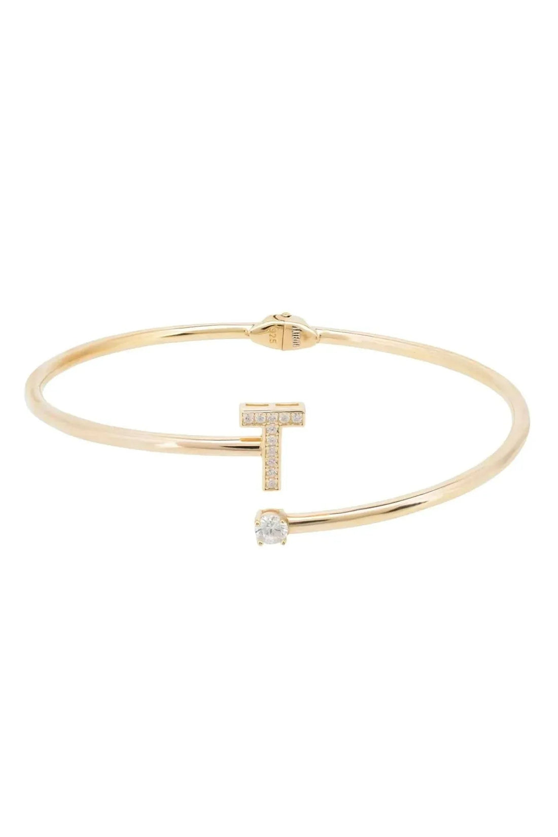 Initial Bangle Gold T-2