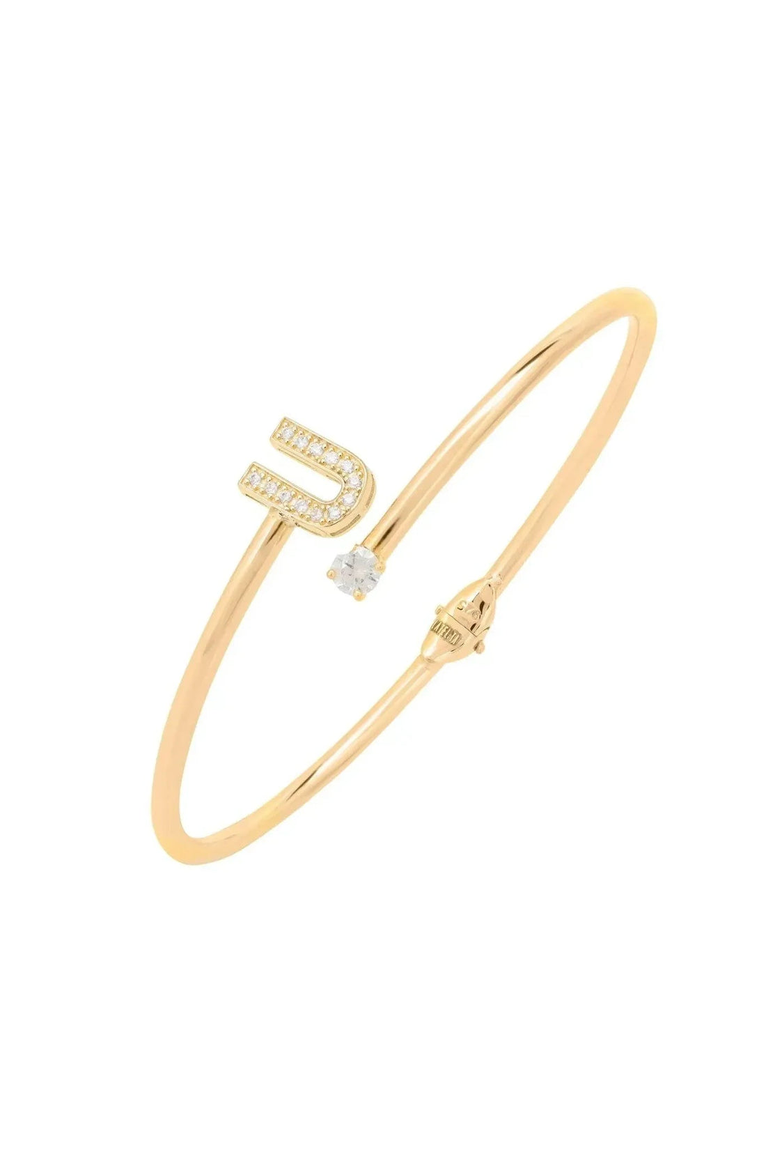 Initial Bangle Gold U-0