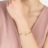 Initial Bangle Gold U-1