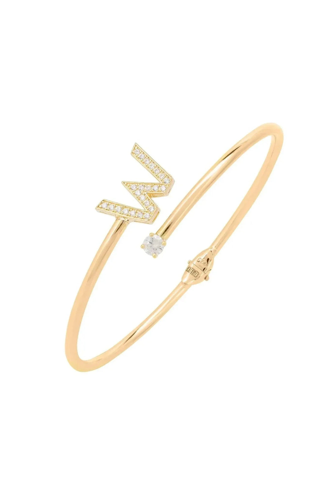 Initial Bangle Gold W-0