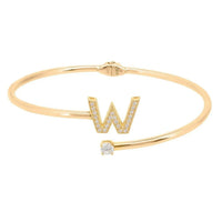 Initial Bangle Gold W-2
