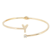 Initial Bangle Gold Y-2