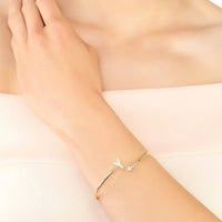 Initial Bangle Gold Y-1