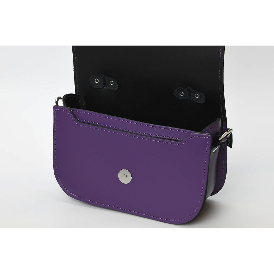 Aura Handmade Leather Bag - Purple-3