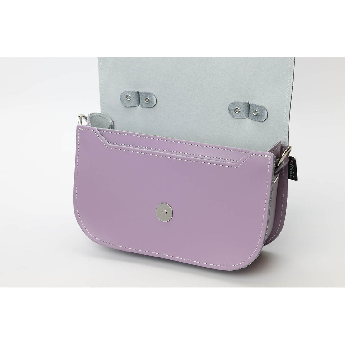 Aura Handmade Leather Bag - Pastel Violet-3