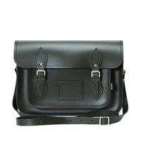 Handmade Leather Satchel - Ivy Green-3