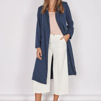 Dali Navy Longline Lightweight Coat-4