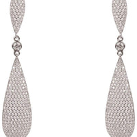 Latelita Long Drop Earrings Silver-0