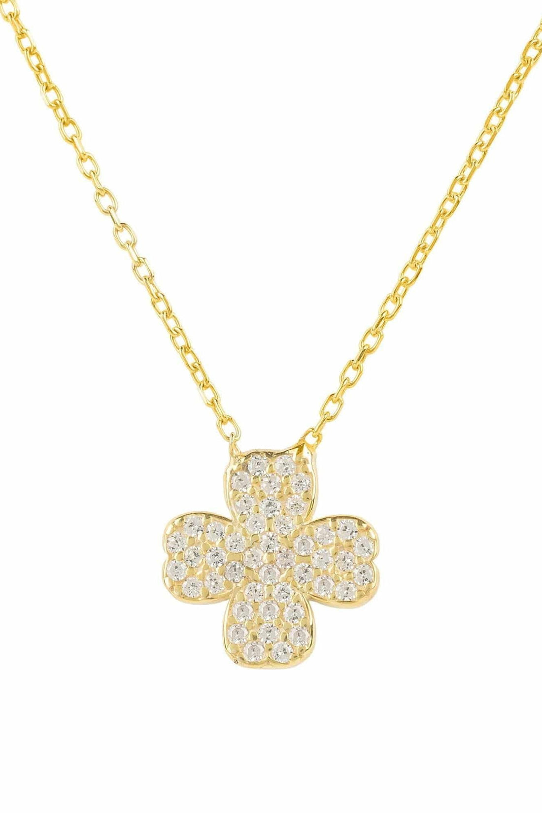 Lucky Four Leaf Clover Necklace-0
