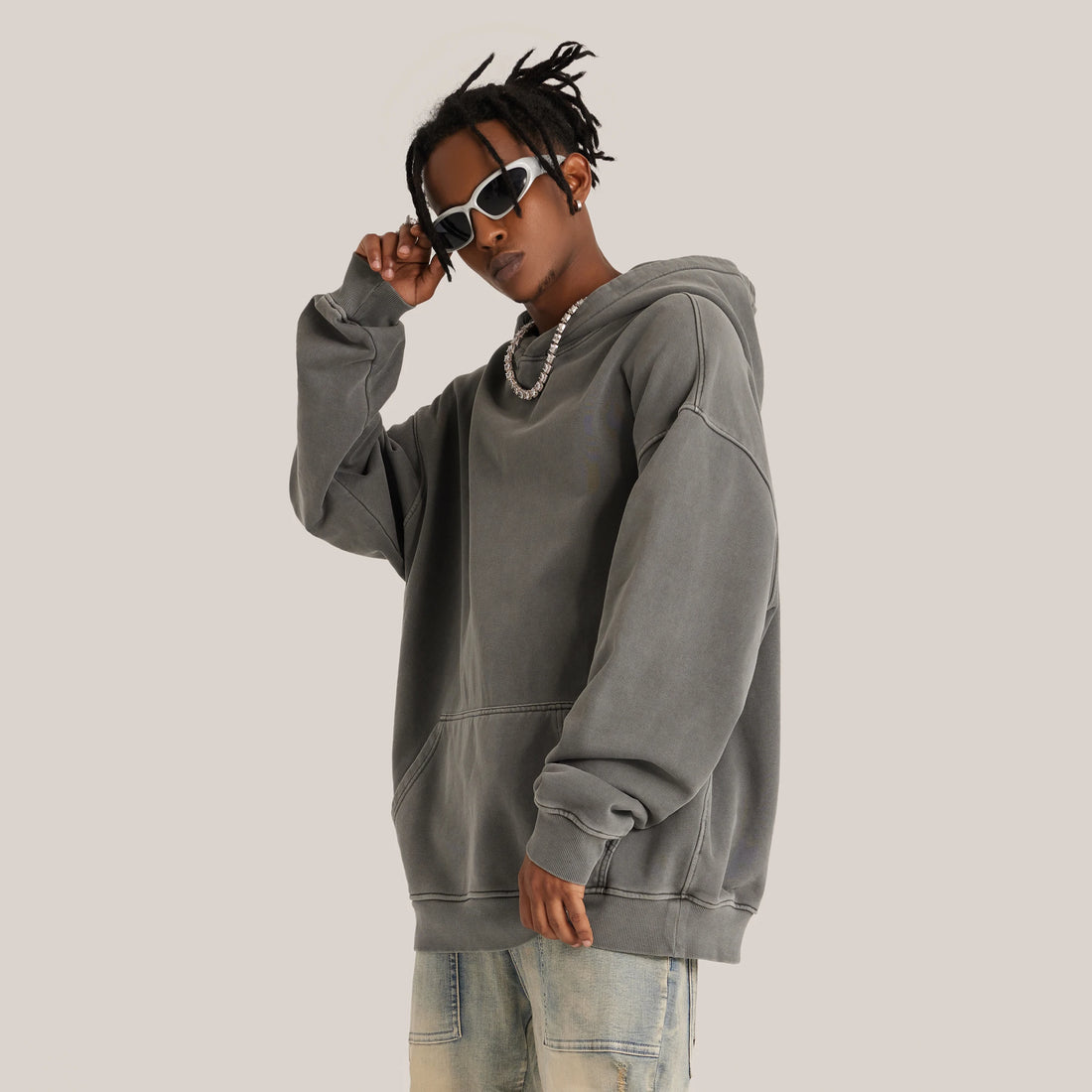 Super Heavyweight Oversized Retro Unisex Hoodie S-XL