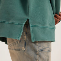 Heavyweight Oversized Side Slit Faded Unisex Sweatshirt S-XL